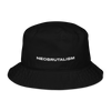 NEOBRUTALISM BLACK Organic bucket hat