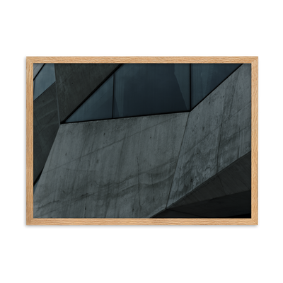 P ARCHITECTURE RAW CONCRETE NEORBUTALISM 2015 44SBR SDMVH Framed matte paper poster