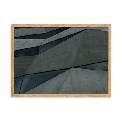 P ARCHITECTURE RAW CONCRETE II NEORBUTALISM 2015 44SBR SDMVH Framed matte paper poster
