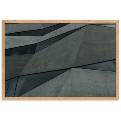 P ARCHITECTURE RAW CONCRETE II NEORBUTALISM 2015 44SBR SDMVH Framed matte paper poster