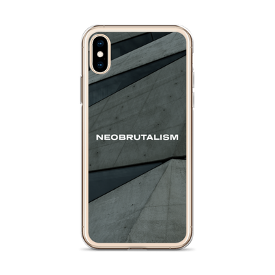 NEOBRUTALISM P ARCHITECTURE RAW CONCRETE II iPhone Case