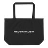 NEOBRUTALISM BLACK Large organic tote bag