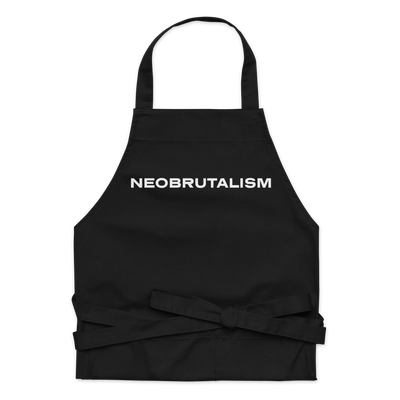 NEOBRUTALISM BLACK Organic cotton apron