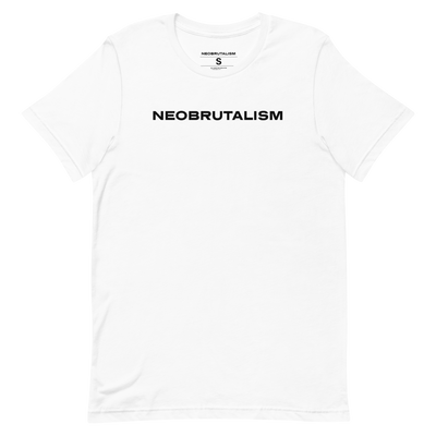 NEOBRUTALISM logo WHITE Unisex t-shirt